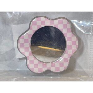Pink mirror floral pop out phone mount new gingham universal